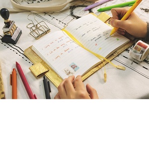 A6 Vàng Vải PU Leather Chữ Thập Mẫu Đáng Yêu Cuốn Sách Bìa Cho <span class=keywords><strong>Notepad</strong></span> - Product Image 5