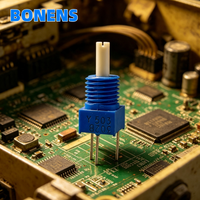 BONENS 3360Y 5k 10% Résistances Variables Scellées en Céramique Métallique (Cermet) avec Bouton de 6mm, Puissance Nominale 0.5W, Potentiomètres de Réglage pour Équipements Électroniques
