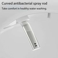 WC intelligent monobloc avec chasse d'eau par siphon, cuvette allongée en céramique et ABS, siphon en S, siège chauffant