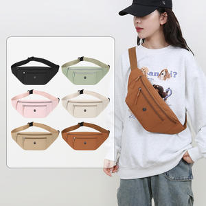 Sac de Poitrine Tendance pour Femme Couleur Caramel Multiples Poches Fermeture Éclair Portable Usage Quotidien Printemps 2025 - Product Image 3