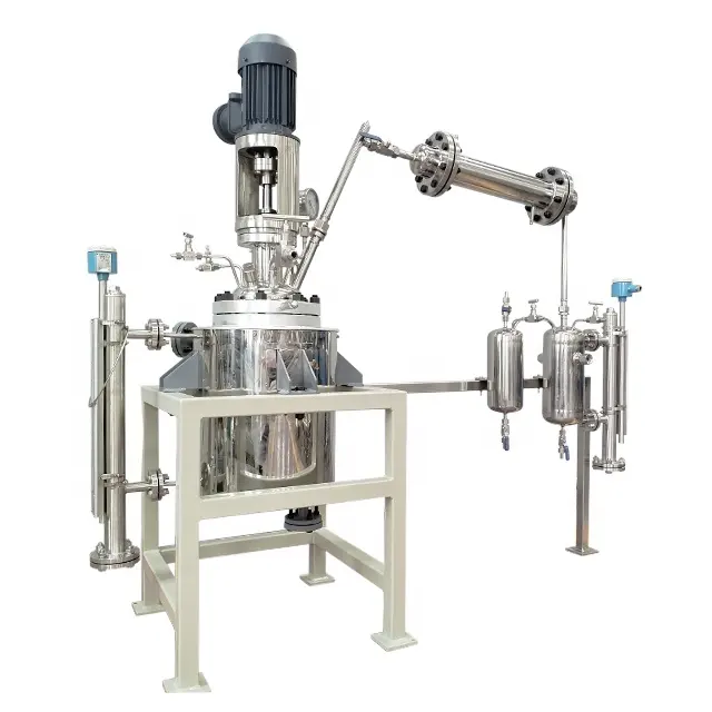 WHGCM NEW 10L 20L 30L 50L 80L stainless steel Mini lab scale capacity waste tire / plastic pyrolysis reactor with condensers