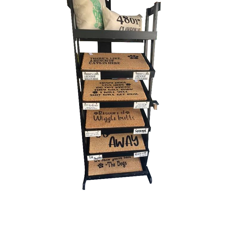 Apache Customizable Wooden Mat Display Rack Factory Price for Supermarket And Mall — view 4