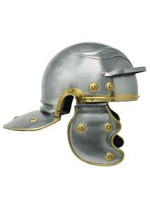 Casco Metálico Plateado/Dorado de Inspiración Romana con Cresta Tradicional, Adorno Decorativo para la Cabeza para Actuaciones Escénicas y Decoraciones Temáticas - Product Image 2