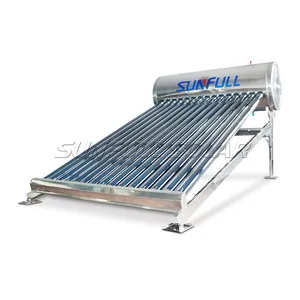 Chauffe-eau solaires résidentiels compacts Tube à vide en acier inoxydable OEM fournisseur chaud 100L 200L mural 300