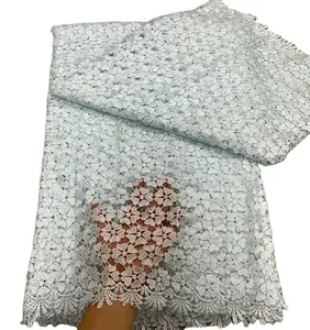 Африканский высококачественный водорастворимый кружевной нигерийский шнур кружевной ткани гипюр кружевной ткани для женщин Свадебное платье