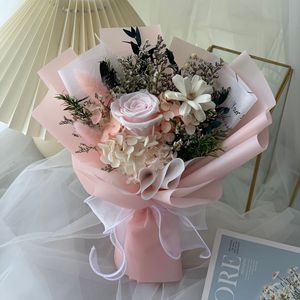 Roses stabilisées éternelles personnalisées, durables 3-5 ans, <span class=keywords><strong>pour</strong></span> décoration Saint-Valentin <span class=keywords><strong>et</strong></span> remise de diplôme - Product Image 3