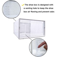 Lot de 18 organiseurs de rangement pour chaussures empilables, cubes à chaussures pliables et polyvalents pour baskets