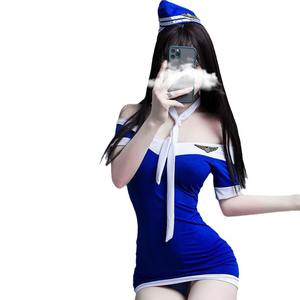 Costume <span class=keywords><strong>de</strong></span> stewardesse <span class=keywords><strong>sexy</strong></span> - Uniforme <span class=keywords><strong>de</strong></span> marin tentant, lingerie épaules dénudées, tenue <span class=keywords><strong>de</strong></span> club transparente - Product Image 5