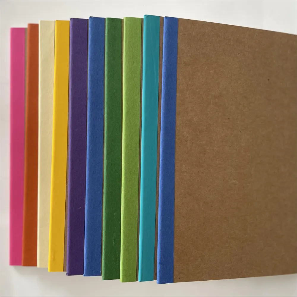 A5 nuovi prodotti arcobaleno a buon mercato notebook per scuola filo ago diario portatile taccuino kraft agenda