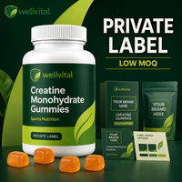 Label Pribadi OEM ODM Grosir MOQ Rendah Permen Creatine Monohydrate untuk Pertumbuhan Otot