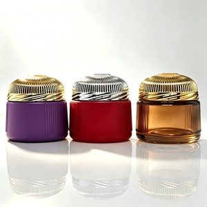 Pot à Bukhoor personnalisé <span class=keywords><strong>en</strong></span> <span class=keywords><strong>verre</strong></span> de luxe 100ml 150ml avec couvercles - Product Image 5