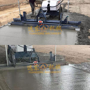 Machine à laser pour le nivellement du béton, à pousser à la main, à 2 roues, avec double grille en acier hydraulique, pour la pavage routier - Product Image 2