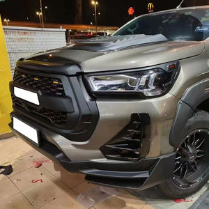 Precio de descuento de suministro de fábrica, rejillas negras, rejilla delantera para coche para <span class=keywords><strong>Toyota</strong></span> <span class=keywords><strong>Hilux</strong></span> Revo GR 2021 <span class=keywords><strong>TRD</strong></span> Style - Product Image 3