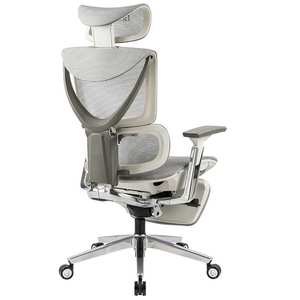 Luxus Großhandel 4D Armlehne Boss Recliner Mesh Executive Ergonomischer Bürostuhl mit Fuß stütze - Product Image 4