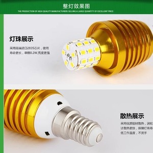 Led Candle <b>Light</b> <b>Bulb</b> E14 Small Screw Base Energy Saving Home Dining Room Crystal Chandelier <b>Light</b> Source - Product Image 4