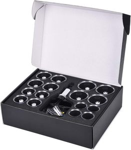Taşınabilir profesyonel çin 22-Cup akupunktur çukurluğu terapi seti Hijama masaj kiti vücut uygulama için vakum manyetik pompa - Product Image 1