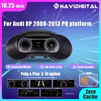 Tableau de Bord Numérique 10,25'' Precling pour Audi A3 S3 8P Années 2008-2013, Cockpit Virtuel LCD de Voiture
