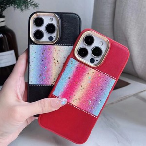 Protezione elettrolitica originale Glitter in pelle di lusso custodia per telefono cellulare Cover accessori per <span class=keywords><strong>Ihpone</strong></span> 12 13 14 15 16 Pro Max - Product Image 6