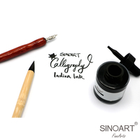 Encre indienne noire SINOART 30 ml pour calligraphie, sans carbone, sans blocage, encre pour stylo plume, adaptée aux stylos à plume