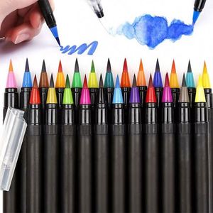 Hot Selling 60pcs Dual Tip Watercolor Drawing Marker Pen Set Colourful Double Head Marker Paper Tube Packaging for Art Creations - Product Image 4