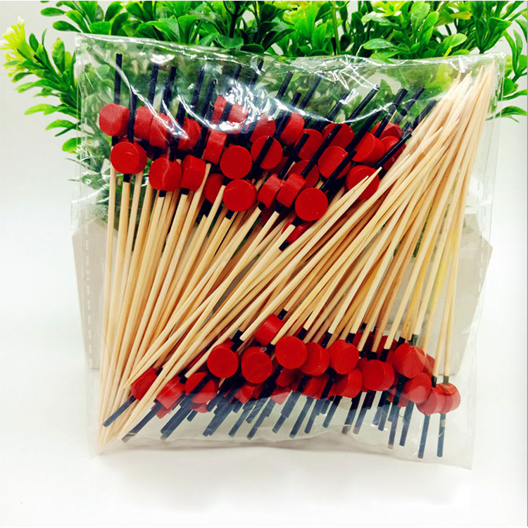 Mooncake rouge à poignée noire 12 cm 100 pièces/sac