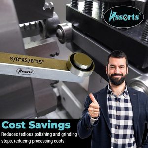 Outil de centrage de tour assorti 5/8 x 5/8 x 5 pouces, outil de redressage à rouleaux pour tours à outils - Product Image 6