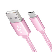 Adaptador de carga rápida tipo C de 100W, Cable DE DATOS USB C trenzado de nailon para ordenador, reloj inteligente, escáner de código de barras para teléfono móvil, auricular