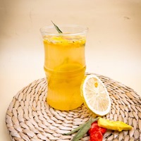 Tasse à eau en verre résistant à la chaleur à haute teneur en borosilicate de 415ml la plus vendue, adaptée au café glacé, au jus, à l'eau citronnée et au thé au lait.