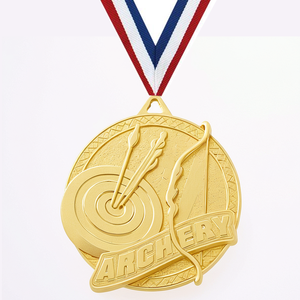 Medallas 3D de diseño libre personalizadas Medallas de <span class=keywords><strong>tiro</strong></span> con <span class=keywords><strong>arco</strong></span> de oro grabadas <span class=keywords><strong>en</strong></span> metal - Product Image 2