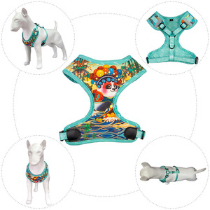 Arnés de pecho universal tipo chaleco con transferencia de calor para gatos y perros, estilo ópera de Pekín china, ajustable para mascotas Pomeranian - Product Image 3