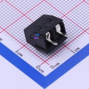 DB127V-5.0-2P-BK-S Screw Terminal Block Through hole Component (THT),P=5mm Connector 1x2P 5mm Black Through Hole - Product Image 2