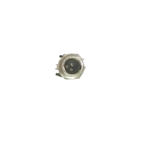Connecteur mini xlr 3 broches à angle droit avec connecteur de carte PCB à filetage extérieur 90 degrés