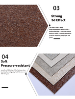 Película Táctil de PVC con Patrón Pequeño para Paredes Interiores, Resistente a Impactos, Tablero de Piedra Plástica con Protección UV, Impermeable y con Relieve