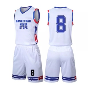 Maillots de basket-ball en mesh fendu, design 2023, 160g, 200g, 240g - Product Image 2