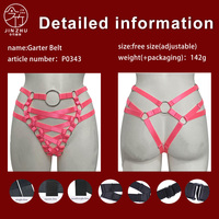 Harnais de corps pour femme, ceinture porte-jarretelles, sangle élastique réglable, accessoires de costume pour soirée en club