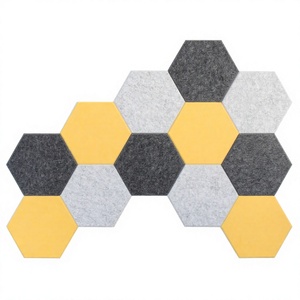 Paneles Acústicos Hexagonales de Fibra de Poliéster, Paneles Absorbentes de Sonido, Autoadhesivos, Reductores de Ruido para el Hogar y Estudio - Product Image 3