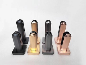 Base Plana para Zapatos <span class=keywords><strong>JYD</strong></span> Home, Moderna, para Apartamento, de Alta Calidad, Recubierta de Polvo de Aluminio, Negro Satinado, Compatible con Ejes Cuadrados de 1/2'' (QB-162) - Product Image 4