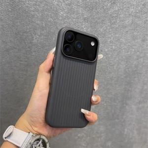 Funda Magnética Mate de Alta Calidad con Rayas para iPhone 17 14 15 16 Pro Max, Ultra Delgada, Rígida, Resistente a Impactos - Product Image 4