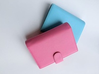 Nueva Carpeta Personalizada Colorida A6, Funda para Cuaderno, Planificador con 6 Anillas, Carpeta para Presupuesto con Logotipo Grabado