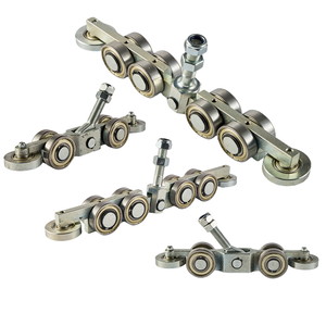 Дверные ролики, шкив, подвесной рельсовый канал, стальные аксессуары для тяжелых промышленных раздвижных дверей, подвесной рельс, обработка литья - Product Image 5