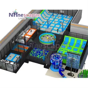 Best Commercial Jump Trampoline Indoor Trampoline Parks Equipment Bungee Trampoline Park for Kids And Adults