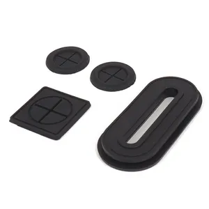 Großhandel 3D Silikon Kopfhörer Port Hole Patch Kopfhörer Gummi Jack für Tasche Rucksack