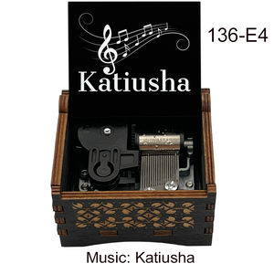 Caja Musical <span class=keywords><strong>de</strong></span> Madera Katyusha con Mecanismo <span class=keywords><strong>de</strong></span> Cuerda, <span class=keywords><strong>Canción</strong></span> Folclórica Rusa para Familiares, Amigos, Recuerdo <span class=keywords><strong>de</strong></span> Fiesta <span class=keywords><strong>de</strong></span> Navidad, Regalo para Niños - Product Image 2