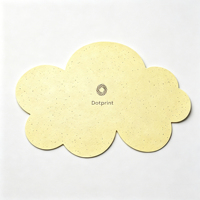 Carte en papier semence écologique en forme de nuage, logo personnalisé, estampage à chaud, papier plantable pour invitations de mariage et cadeaux d'affaires