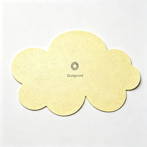 Carte en papier semence écologique en forme de nuage, logo personnalisé, estampage à chaud, papier plantable pour invitations de <span class=keywords><strong>mariage</strong></span> et cadeaux d'affaires - Product Image 2