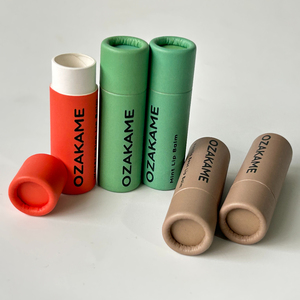 Biodegradable & <b>Recyclable</b> Push Paper Tube Packaging for Cosmetics Deodorant Stick Lip Balm Vanishing Lipstick <b>Containers</b> - Product Image 3