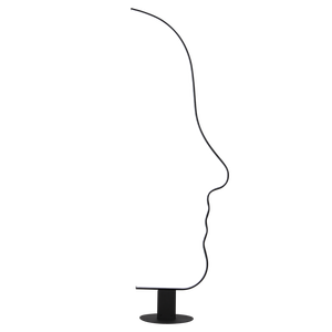 Bắc Âu hiện đại trong nhà dẫn đèn sàn màu đen hình dạng khuôn mặt lớn đứng Đèn sàn cho phòng khách sạn phòng ngủ - Product Image 6