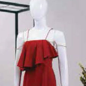Vestido de Fiesta Largo Transparente Personalizado para Mujer, Color Sólido, con Mangas Largas Abullonadas y Cinturón, Estilo Kaftan, de Poliéster - Product Image 3