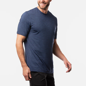 T-shirt unisexe streetwear à col montant en polyester 100% de haute qualité pour homme vente en gros - Product Image 2