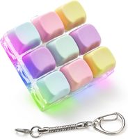Jouet clavier anti-stress Macaron LED Lumineux Couleurs Variées Porte-clés Clicker Jouets anti-stress